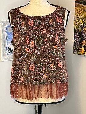 Eva Franco Mixed Media Top